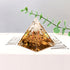 1pc Orgone Pyramid For Positive Energy And Amethyst Crystal Ball, With Protection From Crystals Energy Generator For Stress Reduce Healing Meditation And Wealth Attraction For Decoration