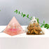 1pc Orgone Pyramid For Positive Energy And Amethyst Crystal Ball, With Protection From Crystals Energy Generator For Stress Reduce Healing Meditation And Wealth Attraction For Decoration