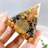 1pc Orgone Pyramid For Positive Energy And Amethyst Crystal Ball, With Protection From Crystals Energy Generator For Stress Reduce Healing Meditation And Wealth Attraction For Decoration