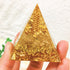 1pc Orgone Pyramid For Positive Energy And Amethyst Crystal Ball, With Protection From Crystals Energy Generator For Stress Reduce Healing Meditation And Wealth Attraction For Decoration