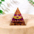 1pc Orgone Pyramid For Positive Energy And Amethyst Crystal Ball, With Protection From Crystals Energy Generator For Stress Reduce Healing Meditation And Wealth Attraction For Decoration