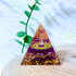 1pc Orgone Pyramid For Positive Energy And Amethyst Crystal Ball, With Protection From Crystals Energy Generator For Stress Reduce Healing Meditation And Wealth Attraction For Decoration