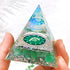 1pc Orgone Pyramid For Positive Energy And Amethyst Crystal Ball, With Protection From Crystals Energy Generator For Stress Reduce Healing Meditation And Wealth Attraction For Decoration