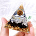 1pc Orgone Pyramid For Positive Energy And Amethyst Crystal Ball, With Protection From Crystals Energy Generator For Stress Reduce Healing Meditation And Wealth Attraction For Decoration