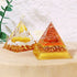 1pc Orgone Pyramid For Positive Energy And Amethyst Crystal Ball, With Protection From Crystals Energy Generator For Stress Reduce Healing Meditation And Wealth Attraction For Decoration