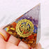 1pc Orgone Pyramid For Positive Energy And Amethyst Crystal Ball, With Protection From Crystals Energy Generator For Stress Reduce Healing Meditation And Wealth Attraction For Decoration