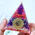 1pc Orgone Pyramid For Positive Energy And Amethyst Crystal Ball, With Protection From Crystals Energy Generator For Stress Reduce Healing Meditation And Wealth Attraction For Decoration