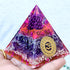 1pc Orgone Pyramid For Positive Energy And Amethyst Crystal Ball, With Protection From Crystals Energy Generator For Stress Reduce Healing Meditation And Wealth Attraction For Decoration