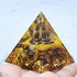 1pc Orgone Pyramid For Positive Energy And Amethyst Crystal Ball, With Protection From Crystals Energy Generator For Stress Reduce Healing Meditation And Wealth Attraction For Decoration