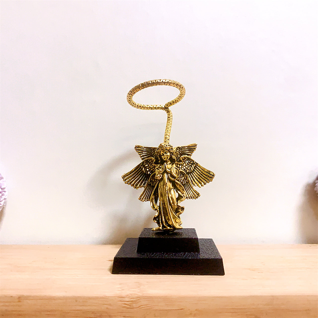 1 metal angel shape sphere holder,stand, healing crystal, suitable for home decor