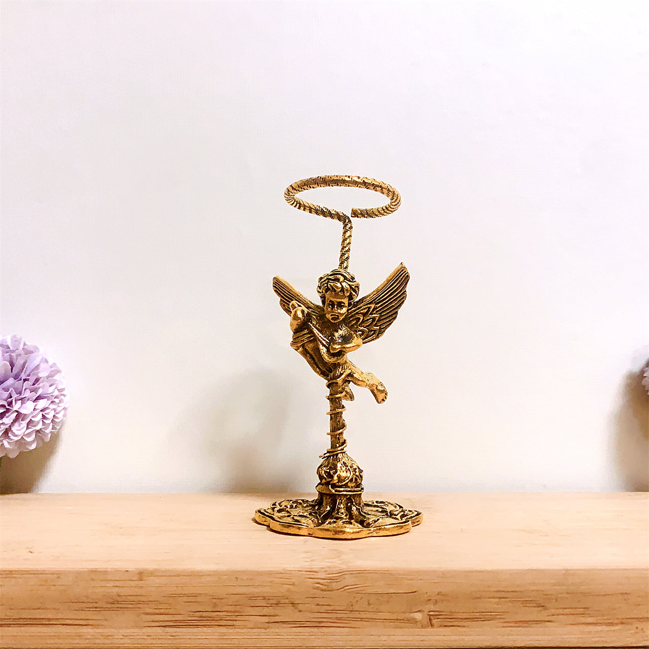 1 metal Cupid shape sphere holder,stand, healing crystal, suitable for home decor