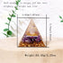 1pc Orgone Pyramid For Positive Energy And Amethyst Crystal Ball, With Protection From Crystals Energy Generator For Stress Reduce Healing Meditation And Wealth Attraction For Decoration