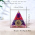 1pc Orgone Pyramid For Positive Energy And Amethyst Crystal Ball, With Protection From Crystals Energy Generator For Stress Reduce Healing Meditation And Wealth Attraction For Decoration