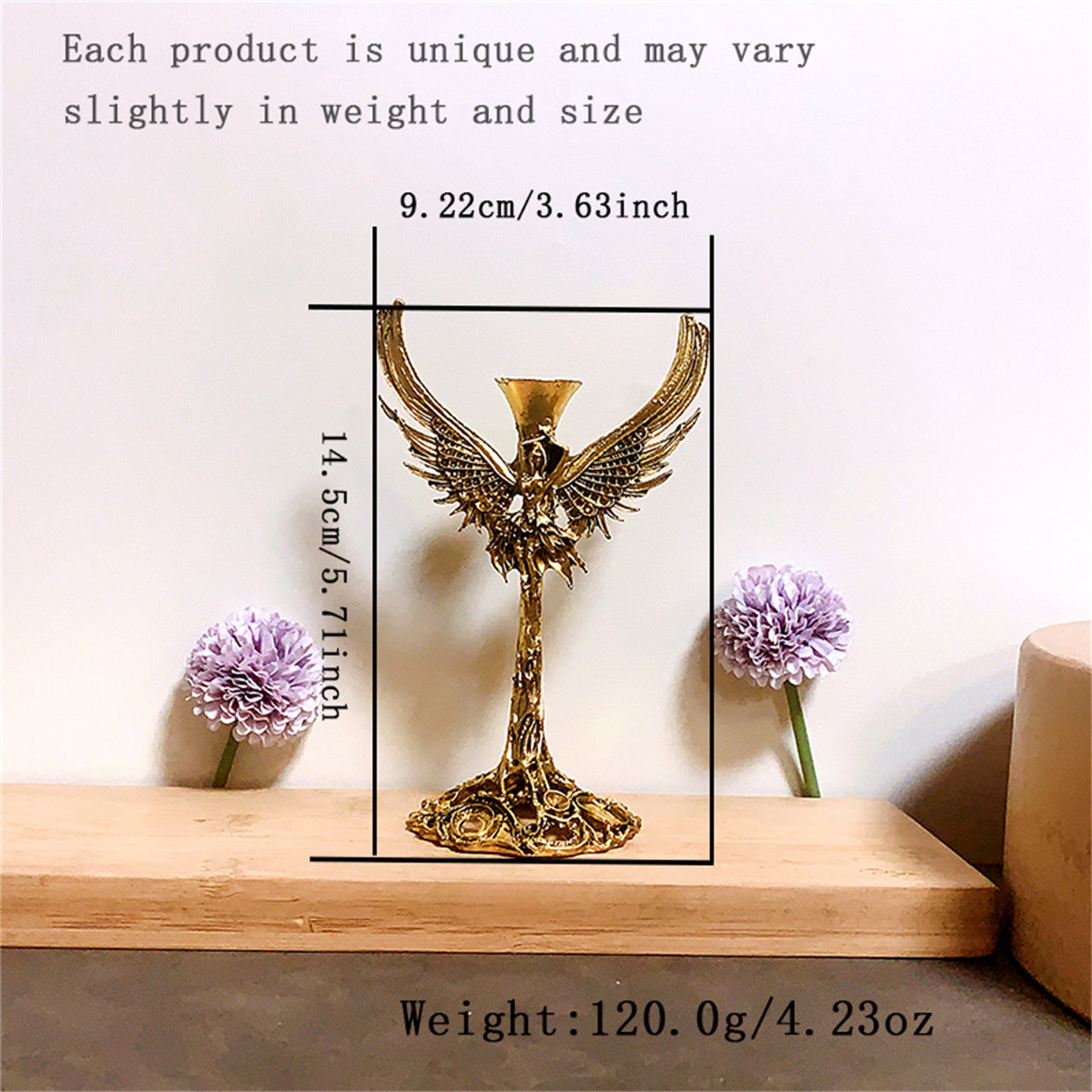 1 metal angel shape holder,stand, healing crystal, suitable for home decor