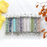 13cm Chips Bottle Pendulum Natural Clear Quartz Amethyst Healing Stones Reiki Pendant Gemstone Charm for Home Decoration