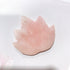 1PC 45mm Natural Rose Quartz Green Aventurine Polychrome Agate Foliage Crystal Crafts for Making Necklace and Home Decoration