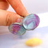 1PC 21mm Natural Fluorite Adjustable Oval Ring Crystal Crafts for Decoration and Gift Sending to Lover