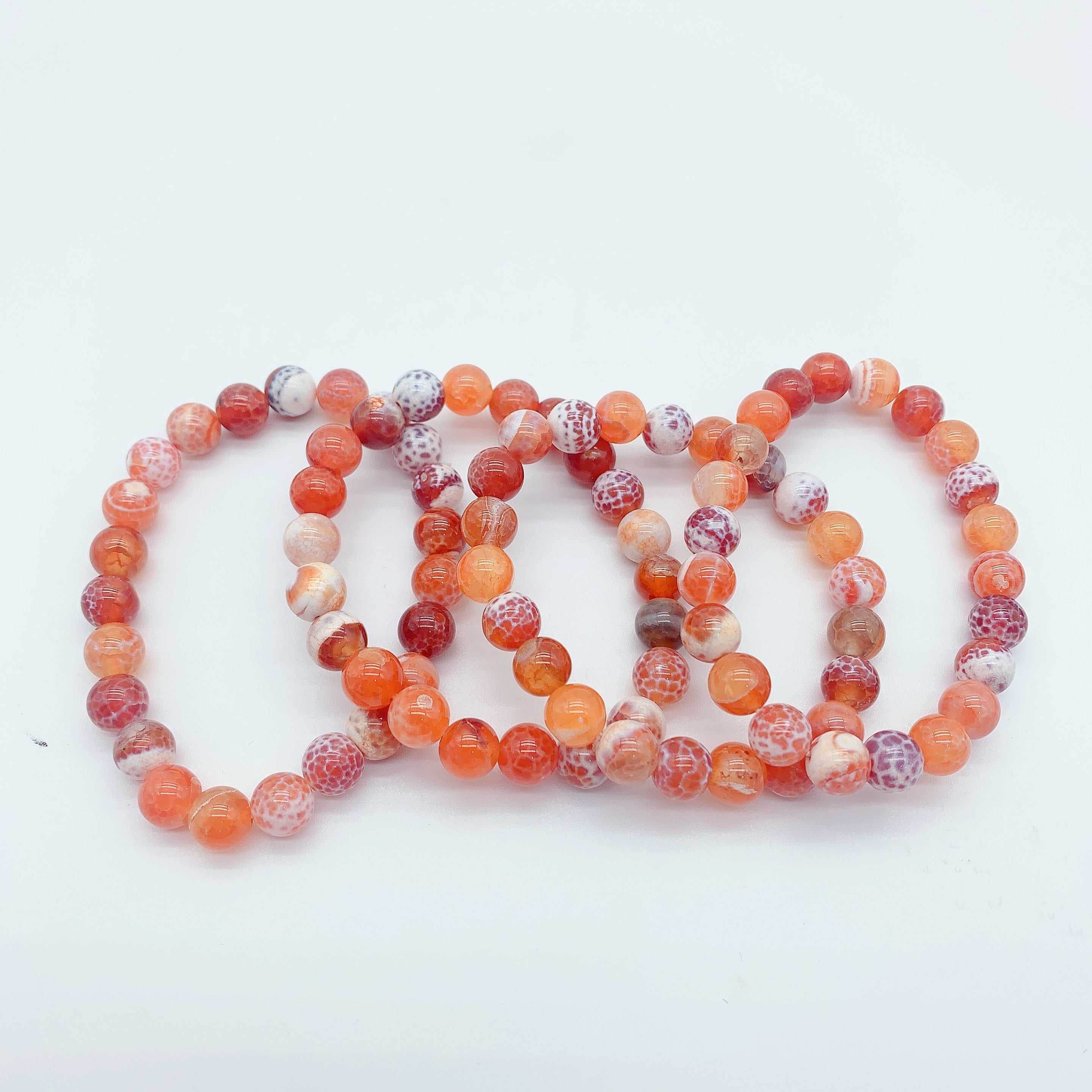 1PC Crystal Bracelets Natural Carnelian 8mm Beads Red Agate Pendant Healing Stones Reiki Bracelet for Making Necklace DIY