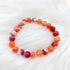 1PC Crystal Bracelets Natural Carnelian 8mm Beads Red Agate Pendant Healing Stones Reiki Bracelet for Making Necklace DIY