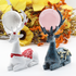 13CM Crystal Sphere Holder Stand Resin Ball Base Deer Shaped Carvings Healing Art Furnishing Articles for Home Decoration