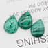 1PC 32mm Natural Malachite Water Droplets Shape Carving Healing Carving for Art Furnishing Articles and Making Necklace