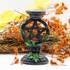 13cm Crystal Sphere Holder Stand Resin Pentagram Five-pointed Star Shaped Healing Ball Base Reiki Stones for Home Decoration