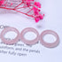 1inches Crystal Ring Natural Rose Quartz Dream Amethyst Carvings Pendant Reiki Charm Healing Stones for Making Necklace